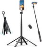 ULANZI SK-21, 71'' Magnetic Selfie Stick Tripod w Remote, Auto Open