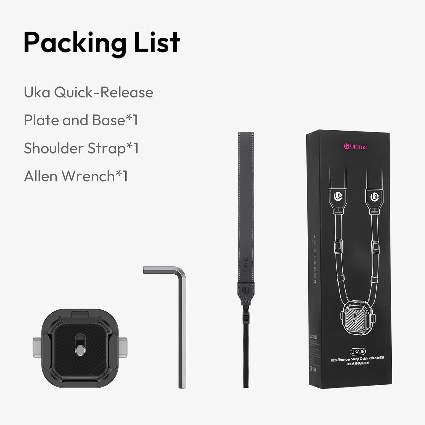 ULANZI UKA06 Camera Backpack Strap Clip Shoulder Strap Quick Release Kit
