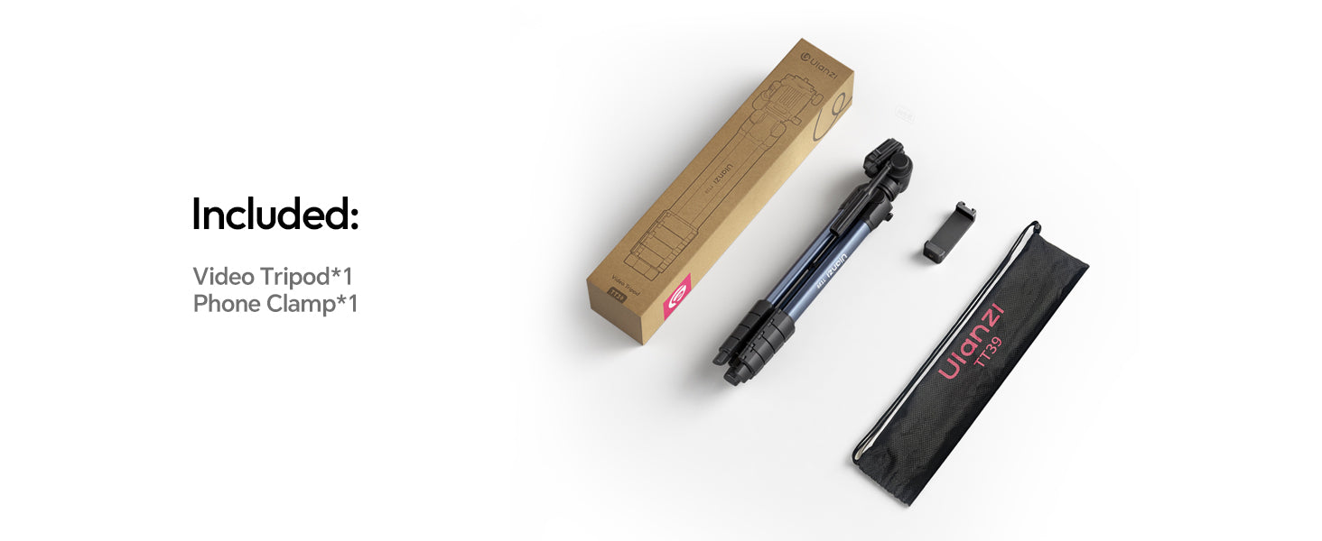ULANZI TT39 Tripod 61" Vertical/Horizontal, Phone & DSLR, Adjustable
