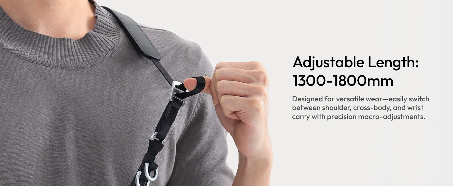 ULANZI YF01 Camera Strap USB-C Cable, 3-in-1 Quick Release, 51-59"