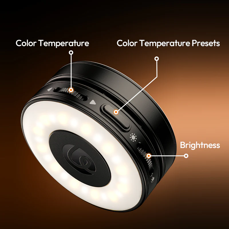 Camera-Ready with Gentle, Adjustable Light