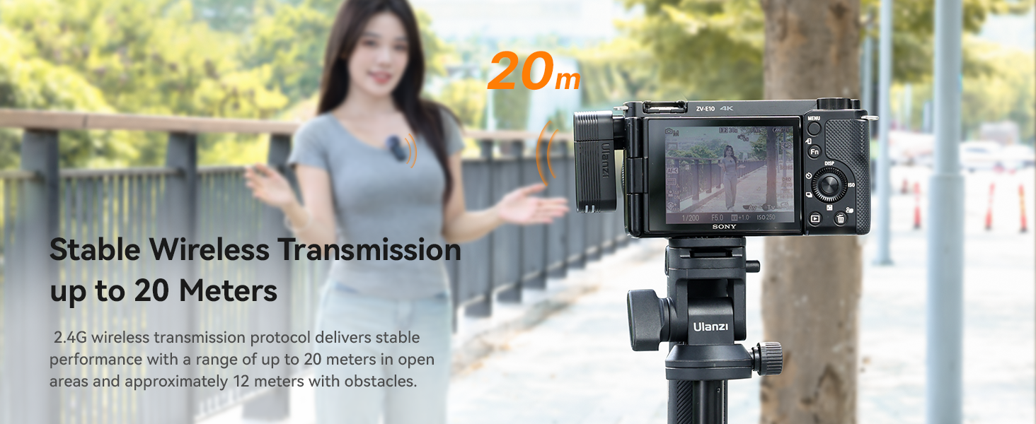 ULANZI A100 Wireless Lavalier Microphone