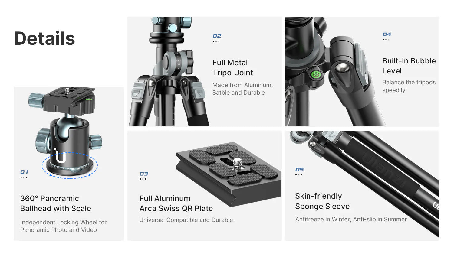Ulanzi MT-59 Multifunction Camera Monopod Tripod