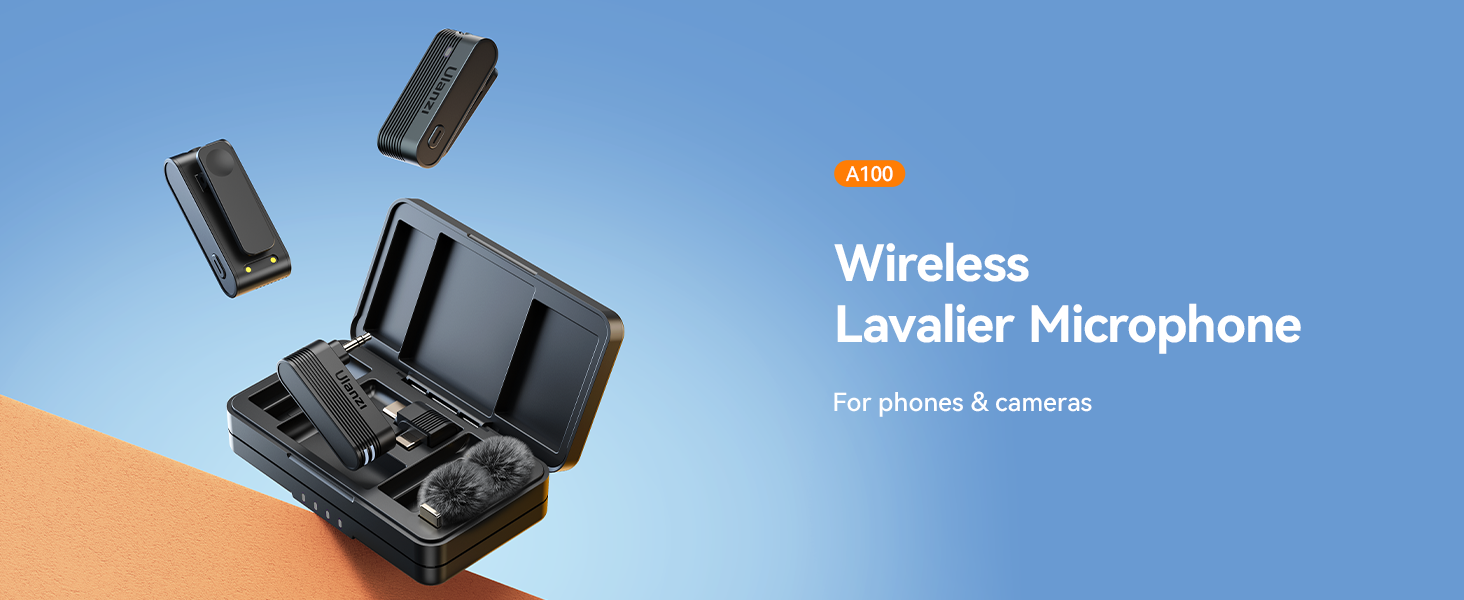 ULANZI A100 Wireless Lavalier Microphone