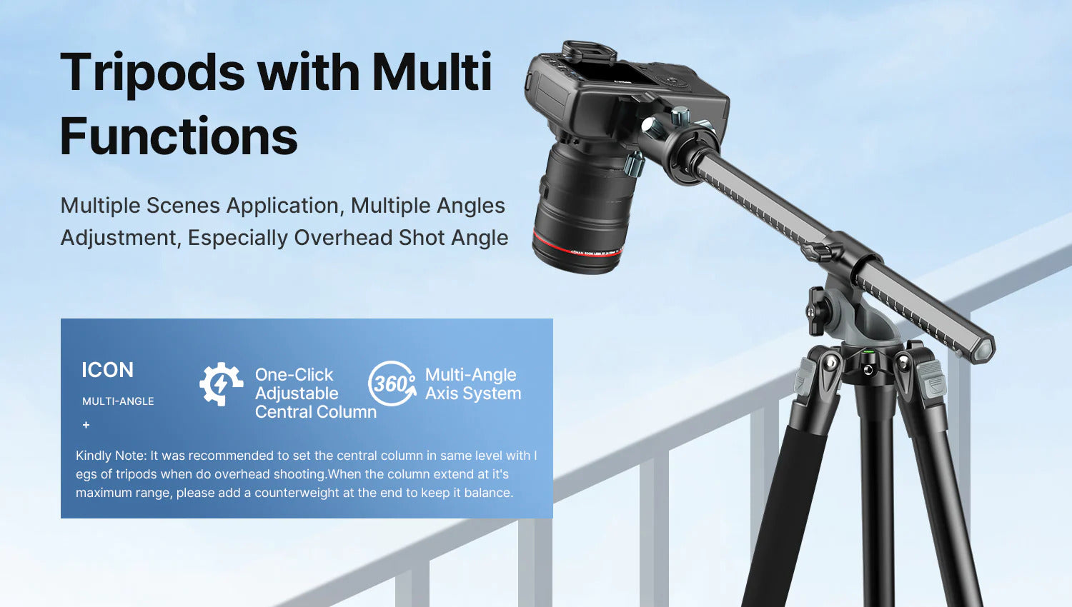 Ulanzi MT-59 Multifunction Camera Monopod Tripod