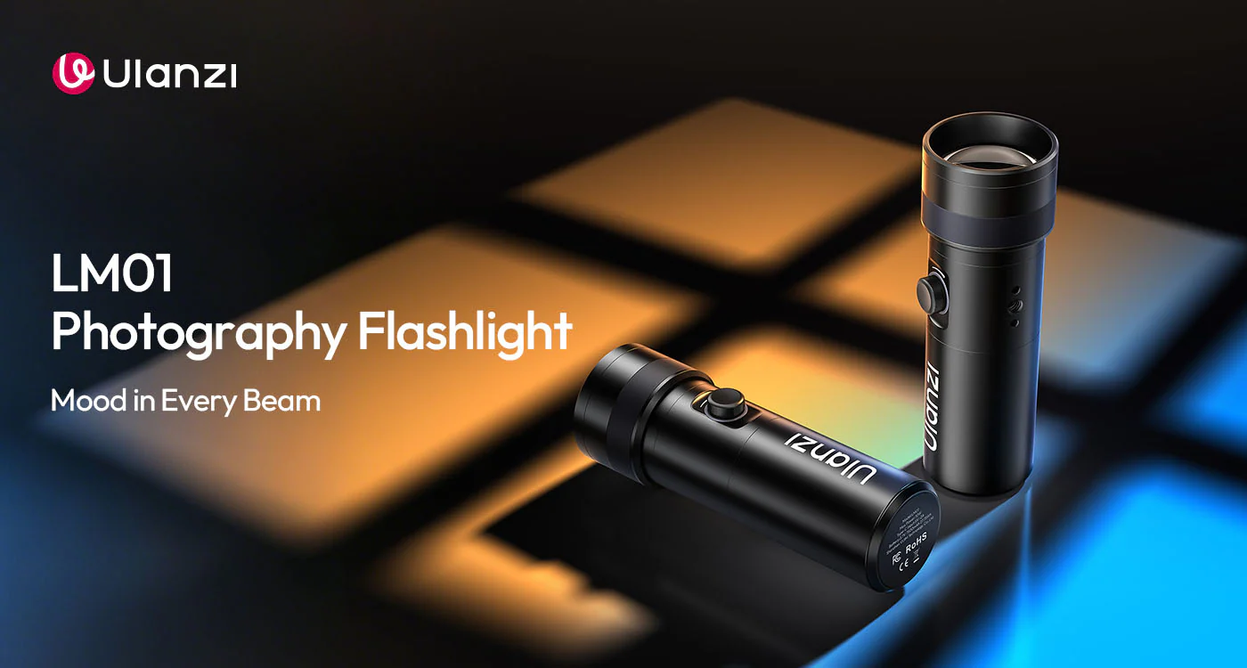 ULANZI LM01 RGB 7500mAh Portable LED Light w/ 20 Filters & Zoom Spotlight