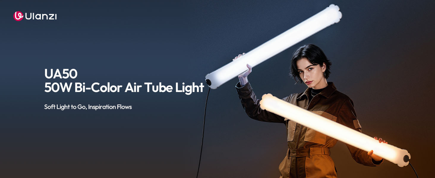 Ulanzi UA50 50W Inflatable LED Air Pillar Light 2700K-6500K CRI 95+ 850mm PD65W
