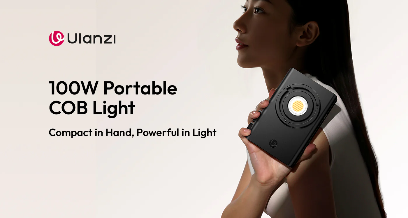 Ulanzi C01 100W COB Light, PD 3.0, 2700K-6500K, 14500Lx, CRI96+, Type-C, 343g