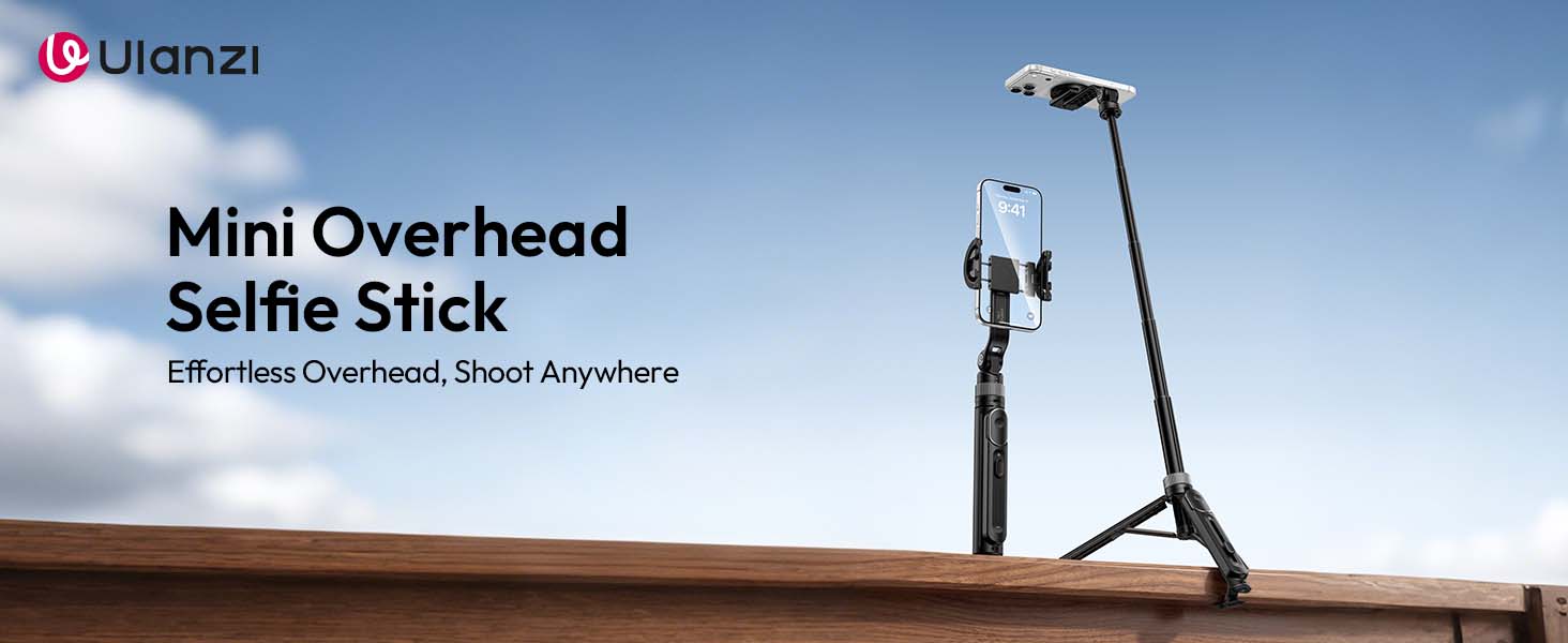 ULANZI TT86 Magnetic Tripod for iPhone 17, 35" Selfie Stick, Remote