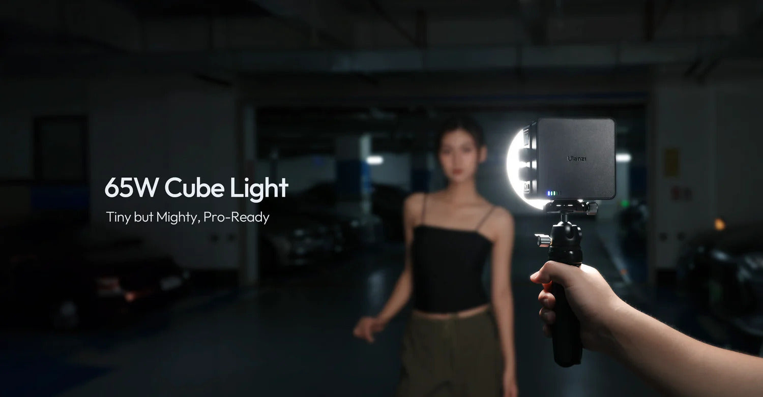 ULANZI EC65 65W Mini Bi-Color LED Video Light, 2700K-6500K, APP Ctrl