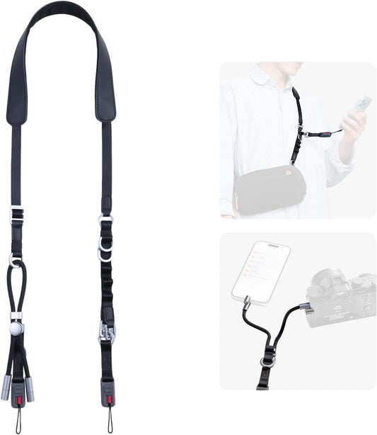 ULANZI YF01 Camera Strap USB-C Cable, 3-in-1 Quick Release, 51-59"