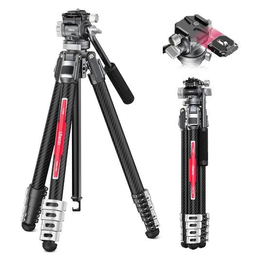 Ulanzi TT09 VideoGo 55.91" Carbon Fiber Tripod w/ Arca QR, 360Â° Ballhead & Handle