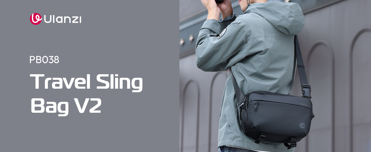 Ulanzi PB038 Travel Messenger Bag Camera Sling Bag V2 10L Multi-Pocket