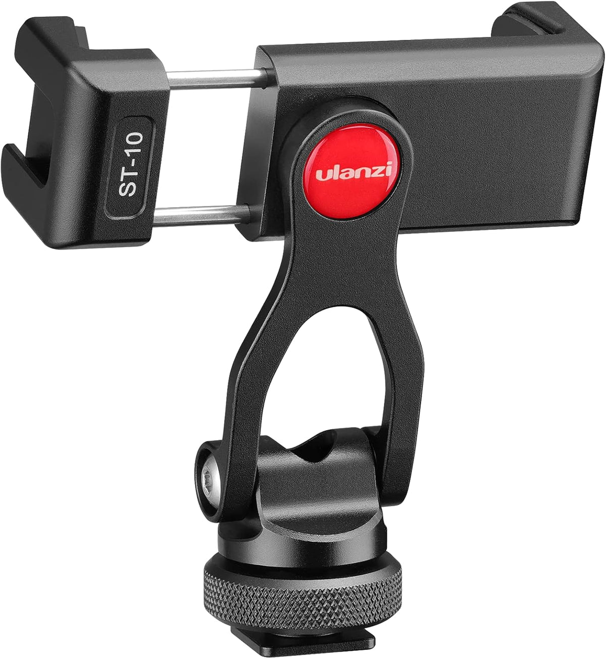 ULANZI ST-10 Metal Phone Tripod Mount, 360¬∞ Universal Clamp, 2 Cold Shoes