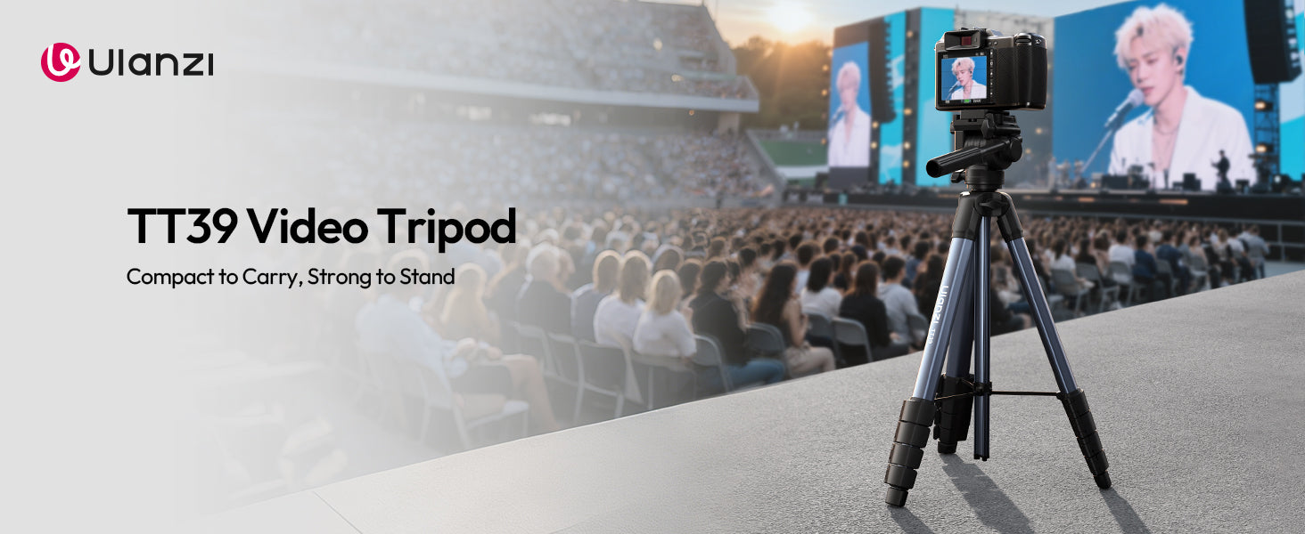 ULANZI TT39 Tripod 61" Vertical/Horizontal, Phone & DSLR, Adjustable