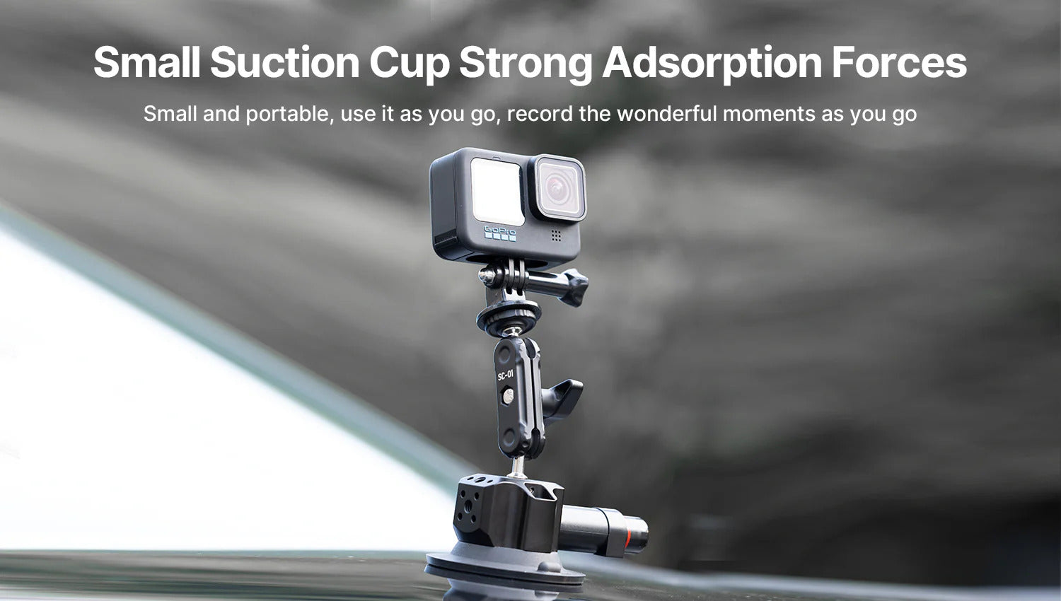 Ulanzi SC-01 Strong Suction Cup Mount Magic Arm (3")