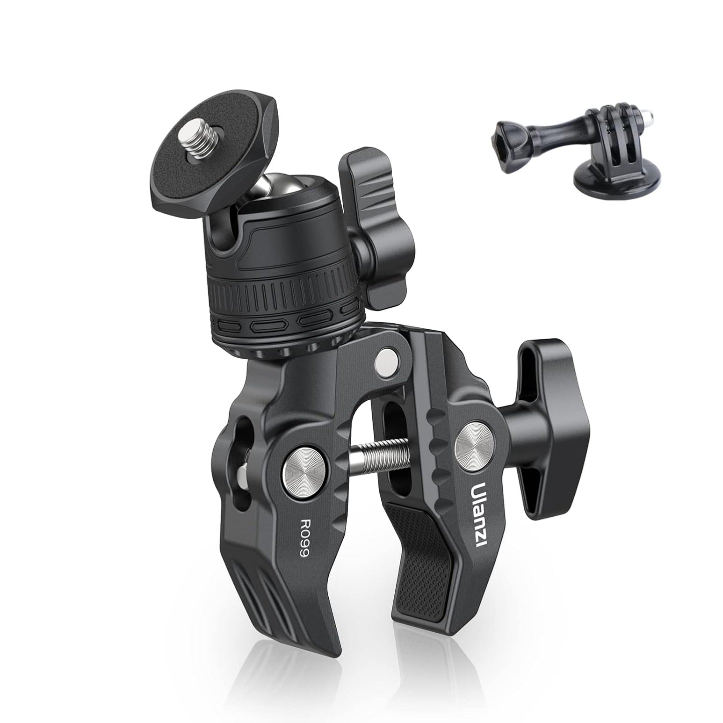 ULANZI R099 Super Clamp Camera Mount with 360¬∞ Ballhead for Bike/Bicycle/Motorcycle Handlebar Pole Tripod Tube Crossbar Gimbal Rods Mount