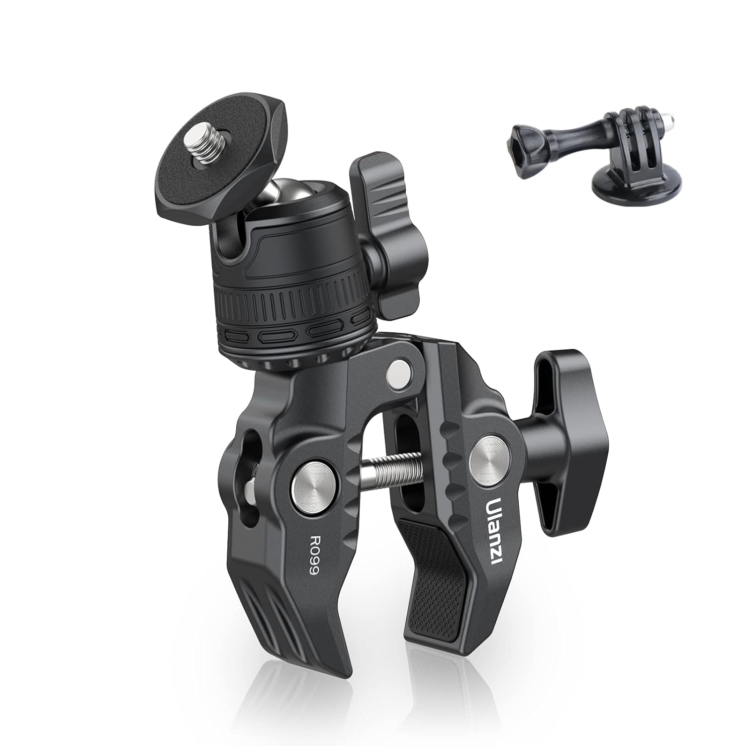 ULANZI R099 Super Clamp Camera Mount with 360¬∞ Ballhead for Bike/Bicycle/Motorcycle Handlebar Pole Tripod Tube Crossbar Gimbal Rods Mount