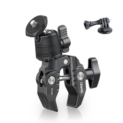 ULANZI R099 Super Clamp Camera Mount with 360¬∞ Ballhead for Bike/Bicycle/Motorcycle Handlebar Pole Tripod Tube Crossbar Gimbal Rods Mount