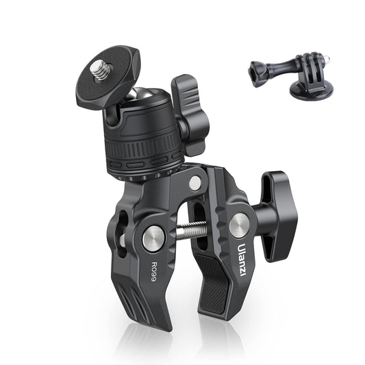ULANZI R099 Super Clamp Camera Mount with 360¬∞ Ballhead for Bike/Bicycle/Motorcycle Handlebar Pole Tripod Tube Crossbar Gimbal Rods Mount