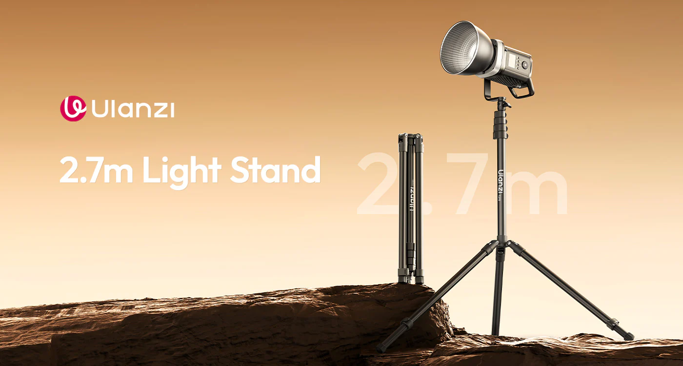 ULANZI T270 Light Stand 8.8FT/270cm Adjustable Tripod for Lighting
