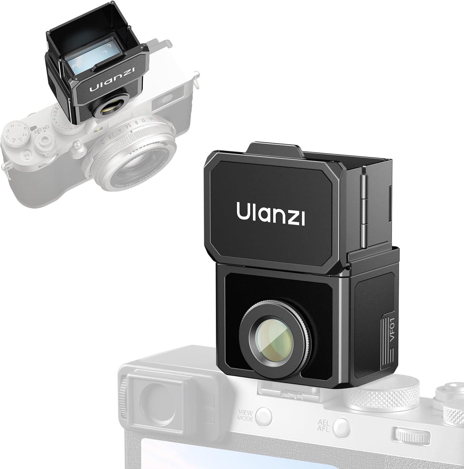 ULANZI VF01 28mm Waist-Level Viewfinder 35/50 Lines Magnetic Hood Black