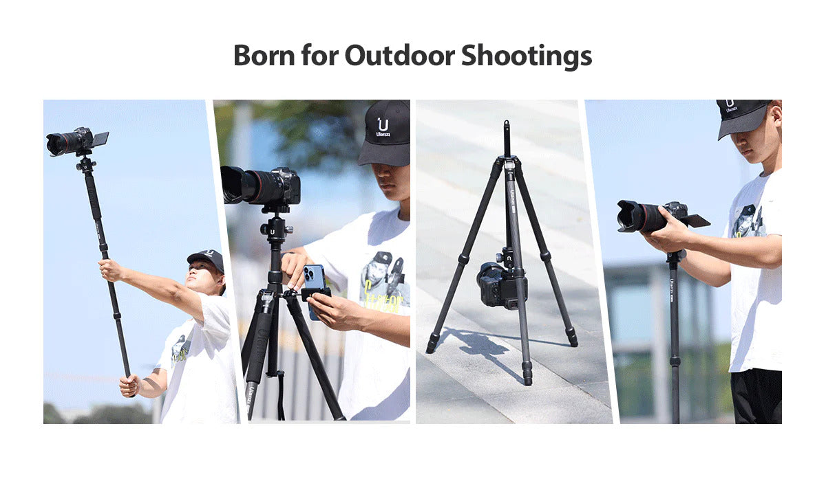 Ulanzi MT-60 Carbon Fiber Portable Travel Tripod