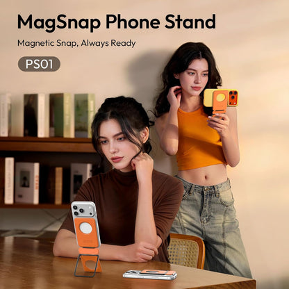 ULANZI PS01 Magnetic Phone Stand 2in1 Foldable Tripod Adjustable Desk Holder iPhone Samsung Pixel