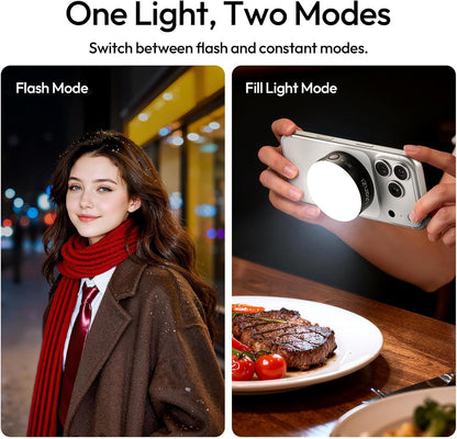 ULANZI MFL01 Magnetic Phone Flash 3000 Flashes 2500-8500K Bluetooth