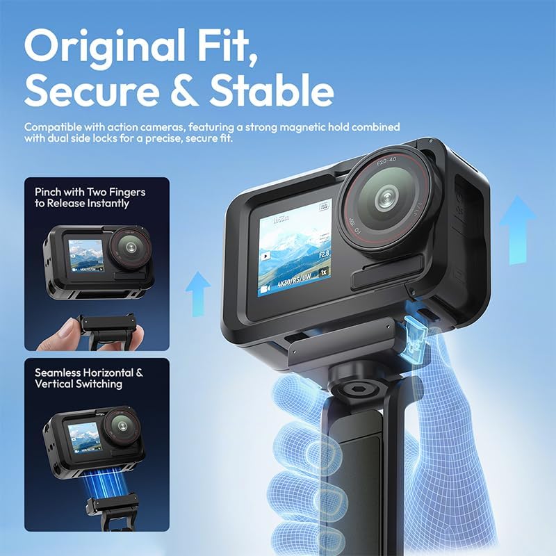 ULANZI MA70 Camera Tripod Compatible with DJI Osmo Action 5 Action4 Action3