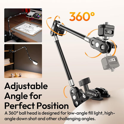 ULANZI CO78 22" Magic Arm with Super Clamp Desk C Clamp, 1kg Load Arm-C078 Kit