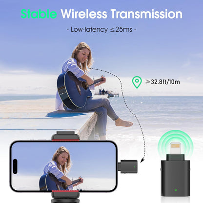 ULANZI WM10 Wireless Lavalier Microphone for Smartphone Video Recording