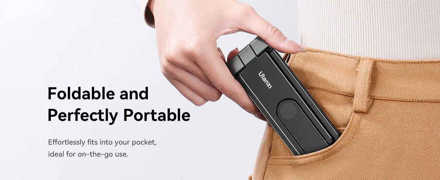 ULANZI MA26 Phone Tripod  â€“ Foldable, 2 Cold Shoe, Compact, Lightweight
