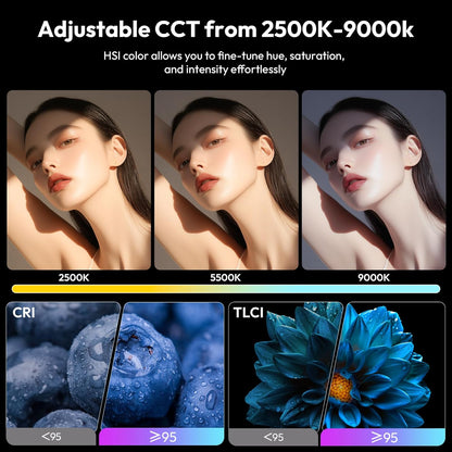 Ulanzi LE20 20W Pocket RGB Video Light 3200Lx CRI 95ï¼‹L090