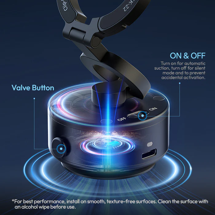 Electric Suction, Worry-Free Hold
