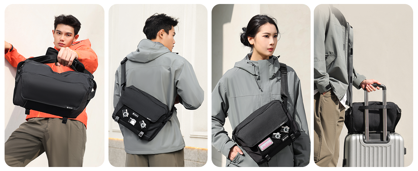 ULANZI BP11 8L Camera Sling Bag, Splash-Proof DSLR/Mirrorless Anti-Theft Crossbody