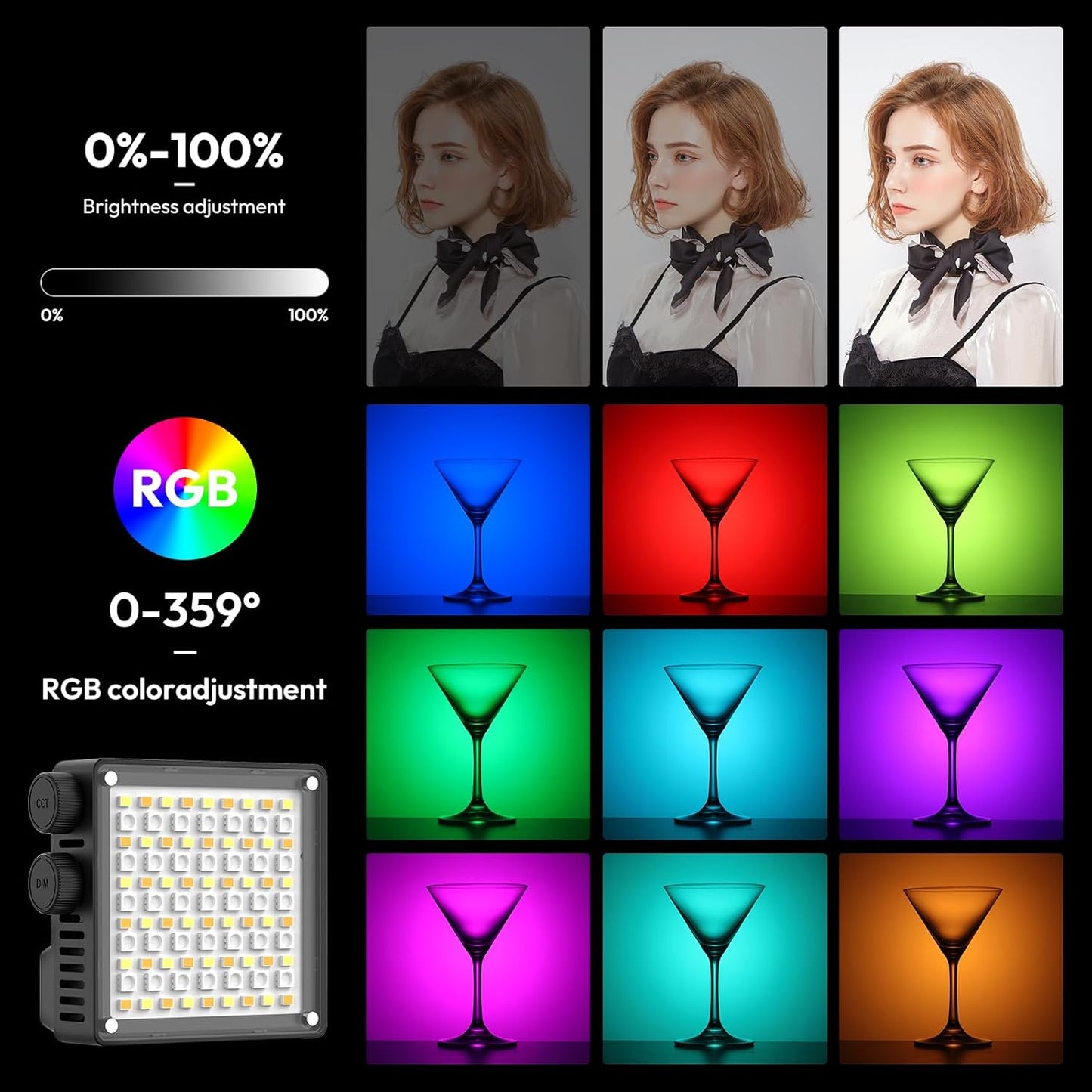 Ulanzi LE20 20W Pocket RGB Video Light 3200Lx CRI 95ï¼‹L090