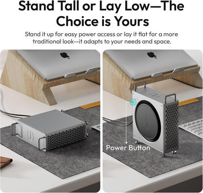 ULANZI QT01 Mac mini M4 Case, Aluminum Stand for M4/M4 Pro, Heat Dissipation