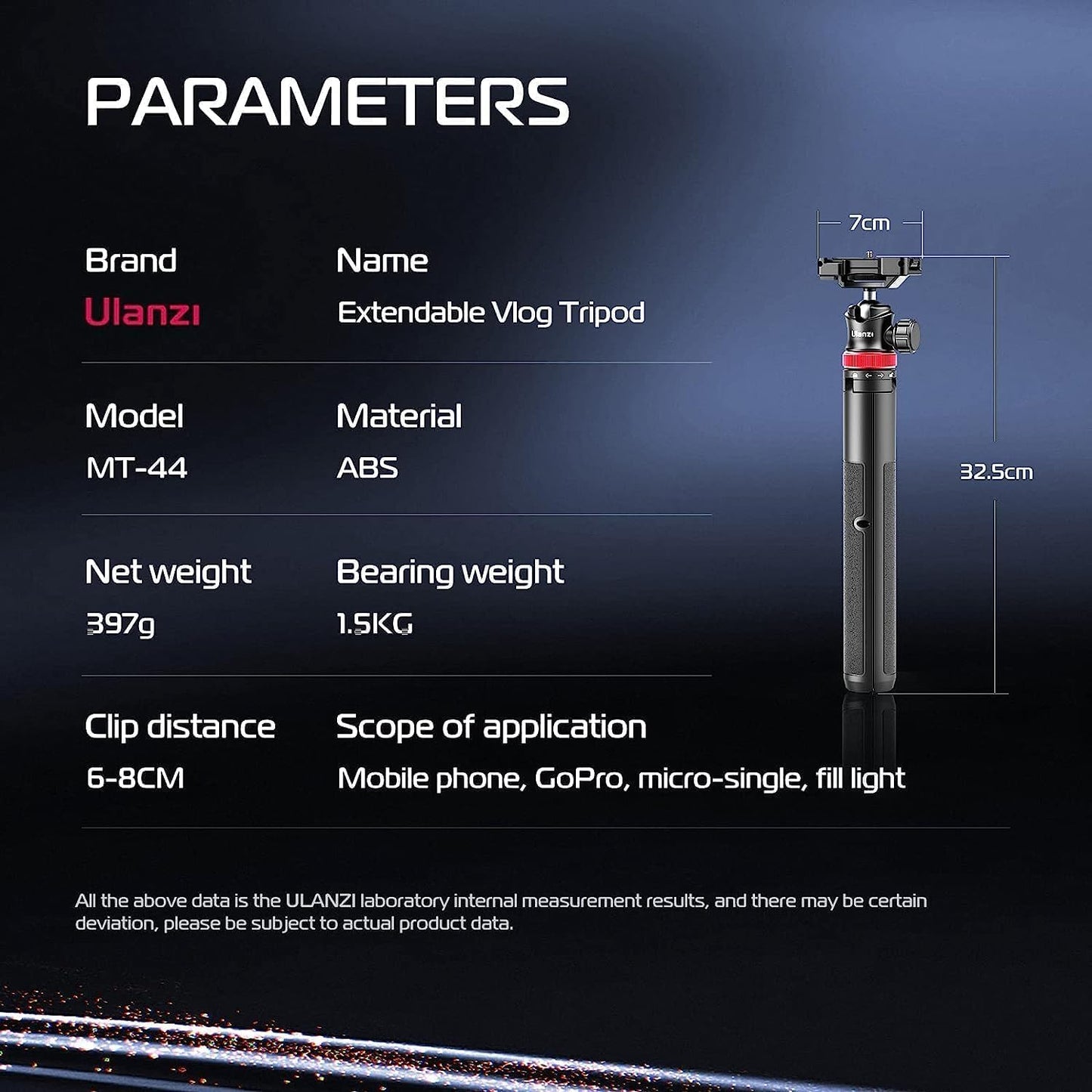 Ulanzi MT-44 Extendable Vlog Tripod (Upgraded)