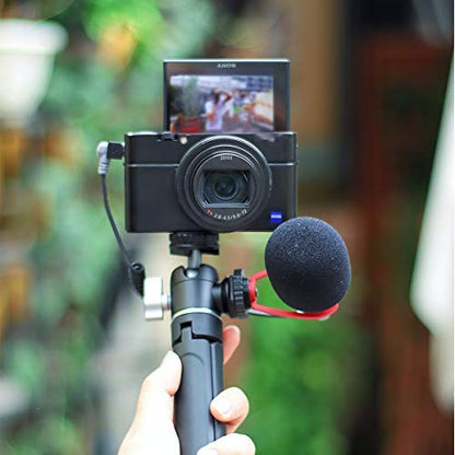 ULANZI U-60 Mini Ball Head, Dual Cold Shoe Mount, Aluminum Alloy 360Â° Swivel