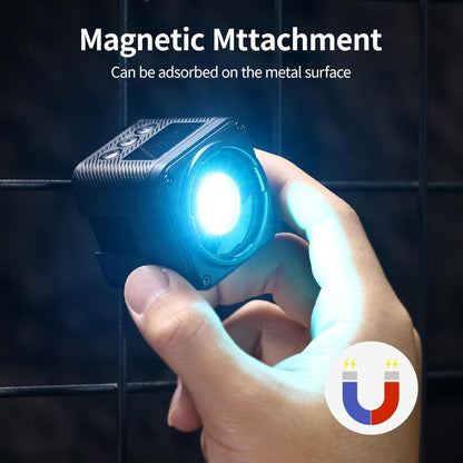 ULANZI L3 RGB LED Video Light 2700K-7000K Mini COB Magnetic w/Barndoor Fresnel