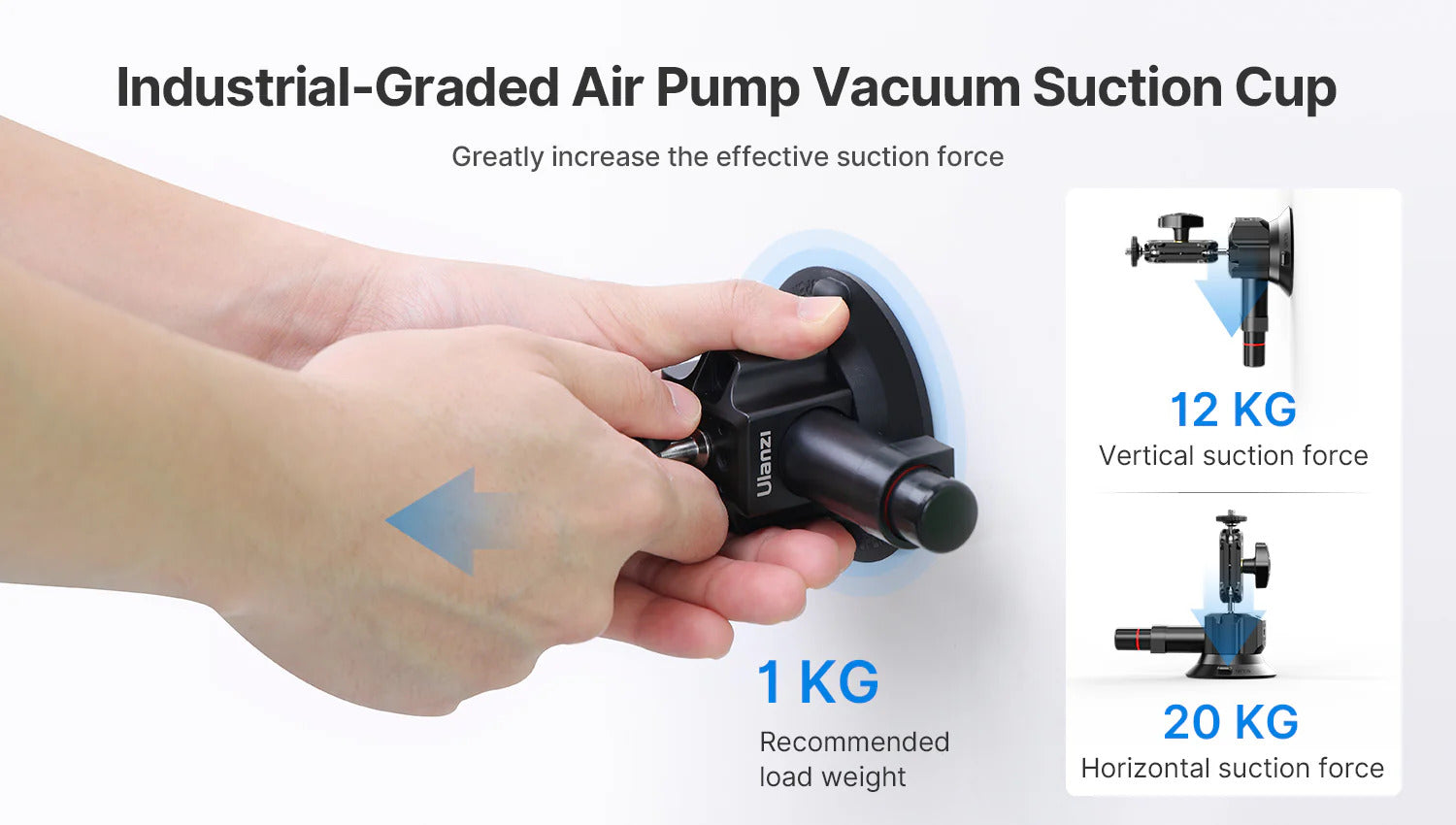 Ulanzi SC-01 Strong Suction Cup Mount Magic Arm (3")