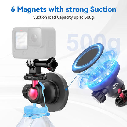 ULANZI C029 Magnetic Camera Mount, 360° Ball Head for DJI Osmo Action & Insta360