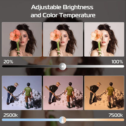 ULANZI VL40 OM Fill Light for DJI OSMO Mobile 6/OM 5/OM SE/OM4 SE/Insta360 Flow, Magnetic Mini Cute LED Video Light with 2500K-7500K and Adjustable Brightness