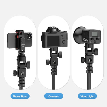 ULANZI LA04 Light Stand Adapter, 1/4â€ QR Mount, 180Â° Tilt, 3kg Load Capacity