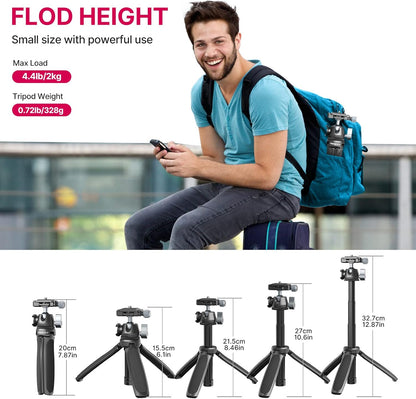 ULANZI MT-47 Mini Tripod, 360Â° Ball Head, Arca Plate, DSLR/Vlog/Selfie Use