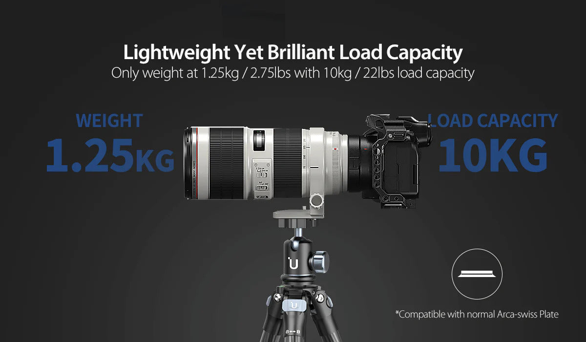 Ulanzi MT-60 Carbon Fiber Portable Travel Tripod