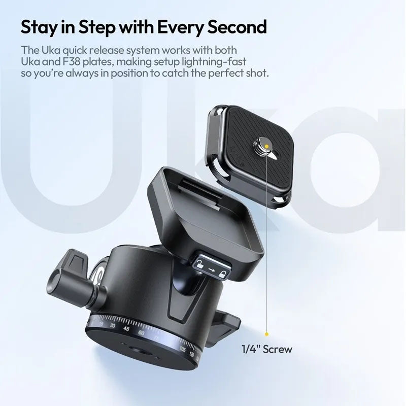 Ulanzi OMBRA II Travel Camera Tripod (T156) â€“ Lightweight Portable Black Tripod