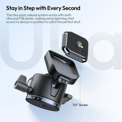 Ulanzi OMBRA II Travel Camera Tripod (T156) â€“ Lightweight Portable Black Tripod