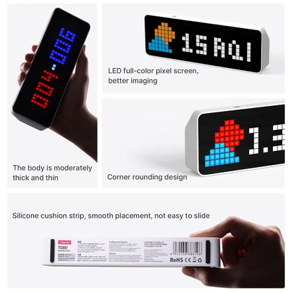ULANZI TC001 Smart Pixel Clock, Social Media Counter